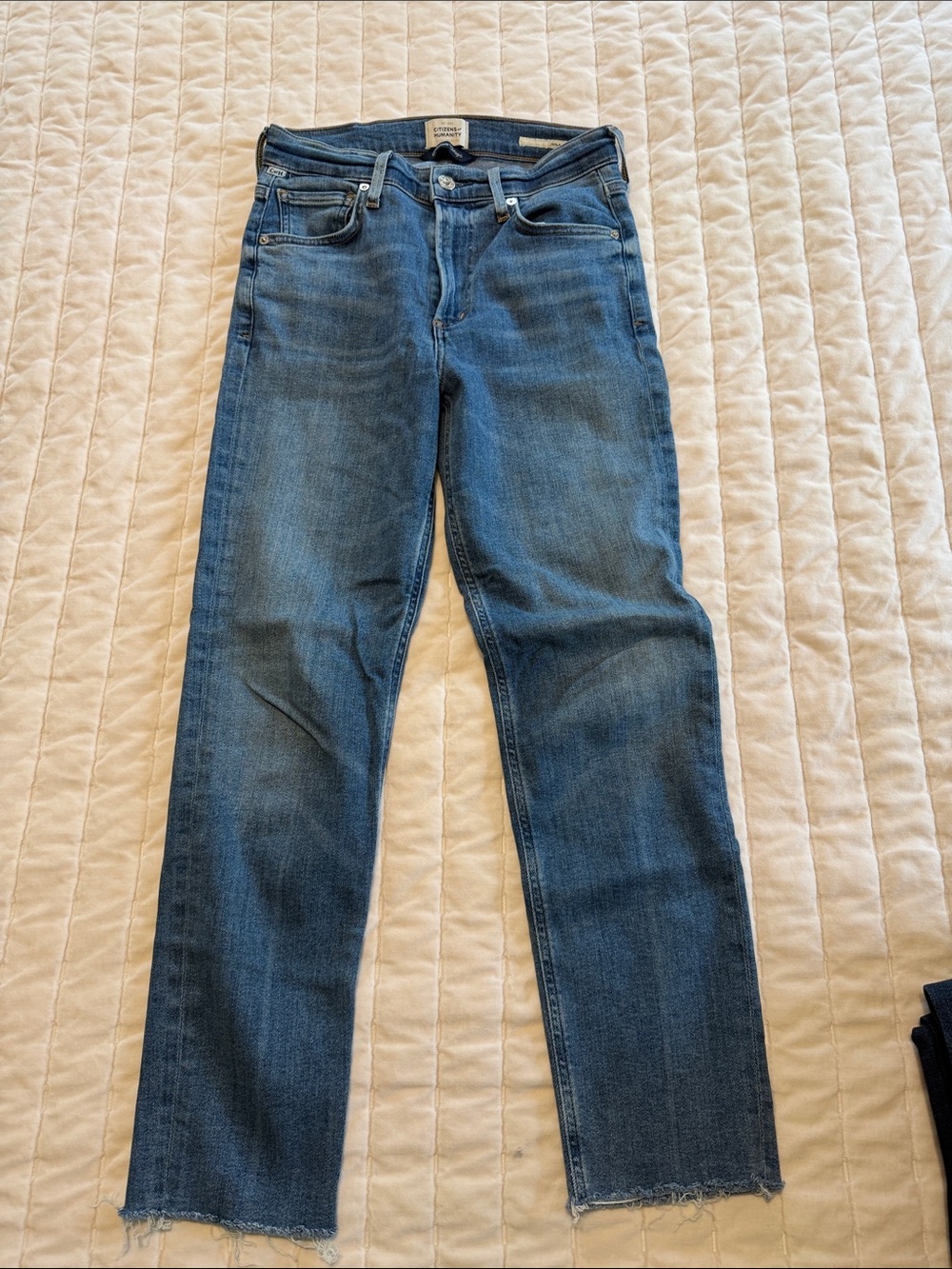 Citizens Of Humanity Medium Blue Straight Jeans